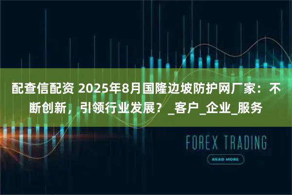 配查信配资 2025年8月国隆边坡防护网厂家：不断创新，引领行业发展？_客户_企业_服务